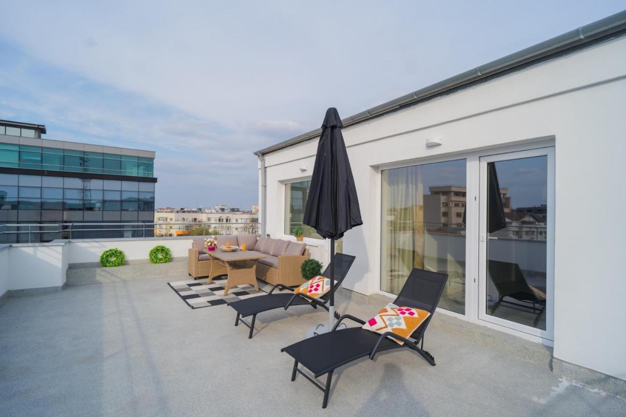 Penthouse With Huge Rooftop Terrace & City View Букурещ Екстериор снимка